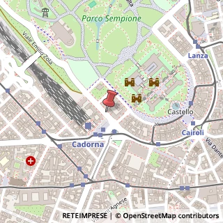 Mappa Piazzale Luigi Cadorna,  10, 20123 Milano, Milano (Lombardia)