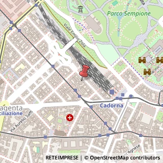 Mappa Via G. Leopardi, 21, 20123 Milano, Milano (Lombardia)