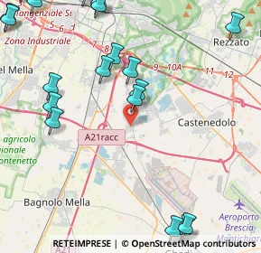 Mappa Via Gioacchino Rossini, 25010 Borgosatollo BS, Italia (6.1675)