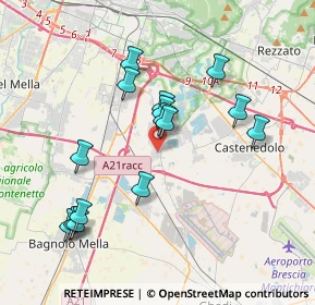 Mappa Via Gioacchino Rossini, 25010 Borgosatollo BS, Italia (3.648)