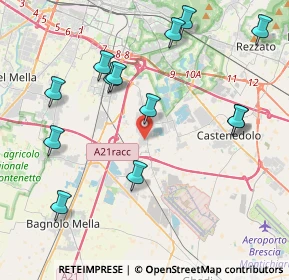 Mappa Via Gioacchino Rossini, 25010 Borgosatollo BS, Italia (4.54)