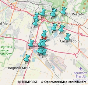 Mappa Via Gioacchino Rossini, 25010 Borgosatollo BS, Italia (3.16235)