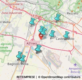 Mappa Via Gioacchino Rossini, 25010 Borgosatollo BS, Italia (3.48)