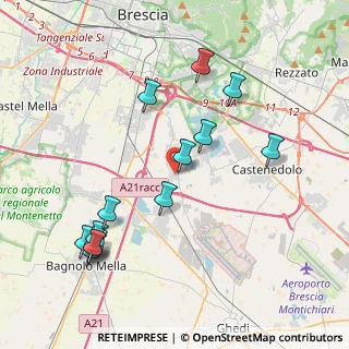 Mappa Via Gioacchino Rossini, 25010 Borgosatollo BS, Italia (4.39714)