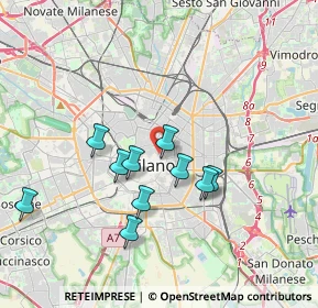 Mappa Via Sant'Andrea, 20121 Milano MI, Italia (3.72727)