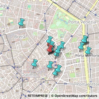 Mappa Via Sant'Andrea, 20121 Milano MI, Italia (0.401)