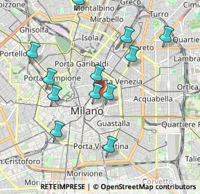 Mappa Via Sant'Andrea, 20121 Milano MI, Italia (1.95583)