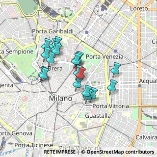 Mappa Via Sant'Andrea, 20121 Milano MI, Italia (0.7215)
