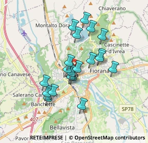 Mappa Via Sant'Arborio Varmondo, 10015 Ivrea TO, Italia (1.4435)