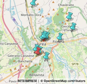 Mappa Via Sant'Arborio Varmondo, 10015 Ivrea TO, Italia (1.49091)