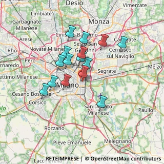 Mappa Via Canaletto, 20133 Milano MI, Italia (5.76267)
