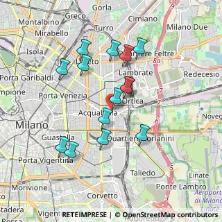 Mappa Via Canaletto, 20133 Milano MI, Italia (1.65071)
