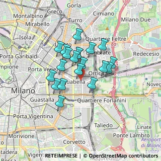 Mappa Via Canaletto, 20133 Milano MI, Italia (1.2825)