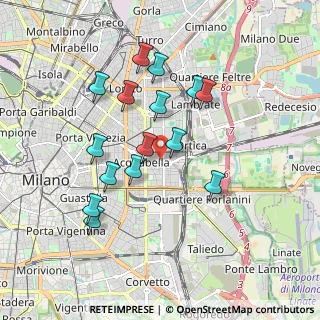 Mappa Via Canaletto, 20133 Milano MI, Italia (1.688)