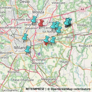 Mappa Via dello Sport, 20090 Peschiera Borromeo MI, Italia (7.47143)
