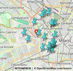 Mappa Via Vittoria Colonna, 20149 Milano MI, Italia (1.7655)
