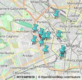 Mappa Via Carlo Ravizza, 20149 Milano MI, Italia (1.33833)