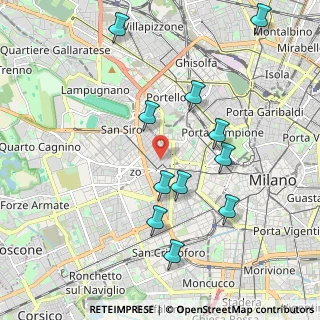 Mappa Via Carlo Ravizza, 20146 Milano MI, Italia (2.08273)