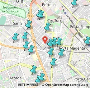 Mappa Via Carlo Ravizza, 20149 Milano MI, Italia (1.09)