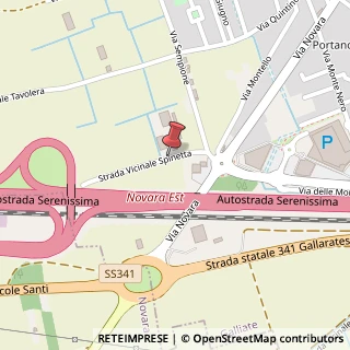 Mappa Via spinetta 4, 28066 Galliate, Novara (Piemonte)