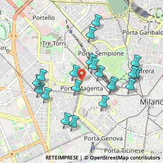 Mappa Via Gian Battista Bazzoni, 20123 Milano MI, Italia (0.975)