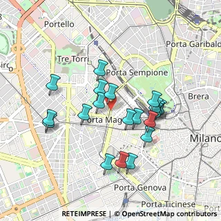 Mappa Via Gian Battista Bazzoni, 20123 Milano MI, Italia (0.8375)