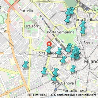 Mappa Via Gian Battista Bazzoni, 20123 Milano MI, Italia (1.1995)