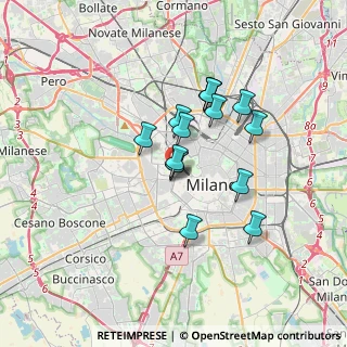 Mappa Via Gian Battista Bazzoni, 20123 Milano MI, Italia (2.634)