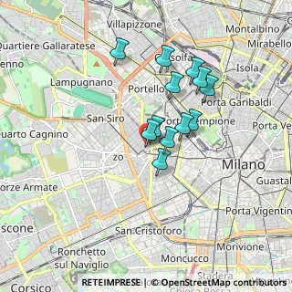 Mappa CAP, 20149 Milano MI, Italia (1.37667)