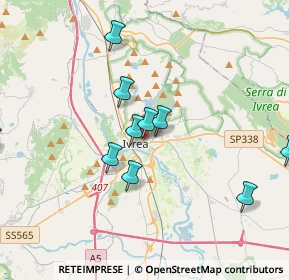 Mappa Via Monte Brogliero, 10015 Ivrea TO, Italia (4.26727)