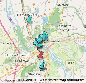 Mappa Via Monte Brogliero, 10015 Ivrea TO, Italia (1.28231)