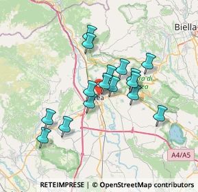 Mappa Via Monte Brogliero, 10015 Ivrea TO, Italia (5.79188)