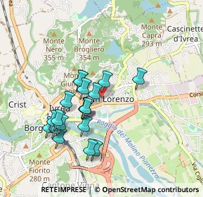 Mappa Via San Lorenzo, 10015 Ivrea TO, Italia (0.80474)