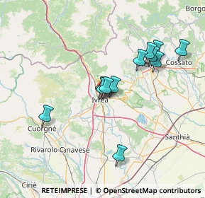 Mappa Via San Lorenzo, 10015 Ivrea TO, Italia (12.80083)