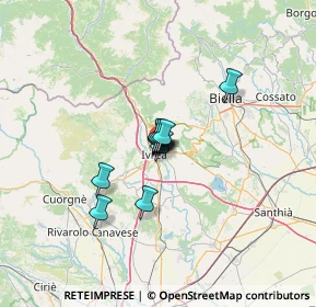 Mappa Via San Lorenzo, 10015 Ivrea TO, Italia (6.45364)