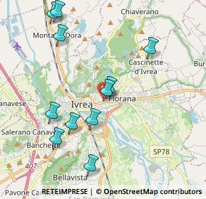 Mappa Via San Lorenzo, 10015 Ivrea TO, Italia (2.09273)