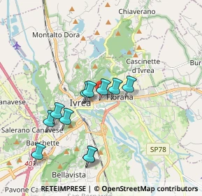 Mappa Via San Lorenzo, 10015 Ivrea TO, Italia (1.67545)