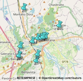 Mappa Via San Lorenzo, 10015 Ivrea TO, Italia (1.61583)
