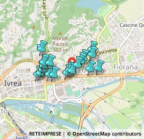 Mappa Via San Lorenzo, 10015 Ivrea TO, Italia (0.299)