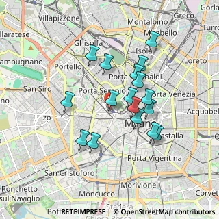 Mappa Via G. Leopardi, 20123 Milano MI, Italia (1.52471)