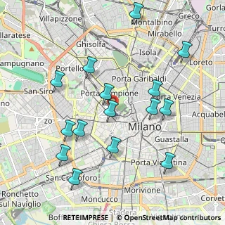Mappa Via G. Leopardi, 20123 Milano MI, Italia (2.10067)