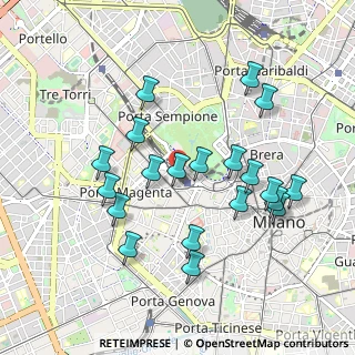 Mappa Via G. Leopardi, 20123 Milano MI, Italia (0.937)