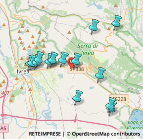 Mappa Via Casalina, 10012 Bollengo TO, Italia (3.72933)