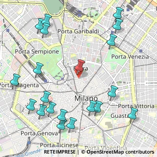 Mappa Via Ciovassino, 20121 Milano MI, Italia (1.39)