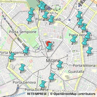Mappa Via dell'Orso, 20121 Milano MI, Italia (1.444)