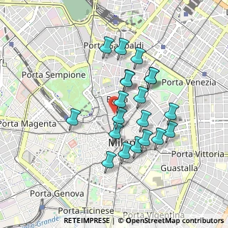Mappa Via dell'Orso, 20121 Milano MI, Italia (0.7705)