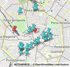 Mappa Via dell'Orso, 20121 Milano MI, Italia (0.959)