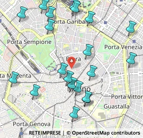 Mappa Via dell'Orso, 20121 Milano MI, Italia (1.181)