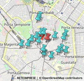 Mappa Via dell'Orso, 20121 Milano MI, Italia (0.6875)