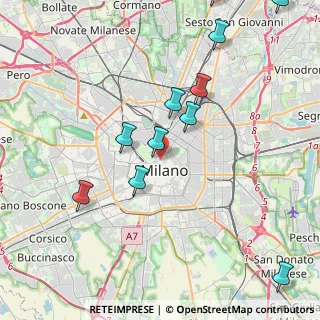 Mappa Via dell'Orso, 20121 Milano MI, Italia (5.09667)